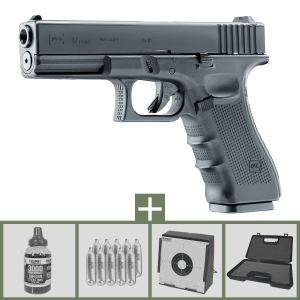 Glock 17 GEN4 Co2 4,5mm BB Luftpistol Paket