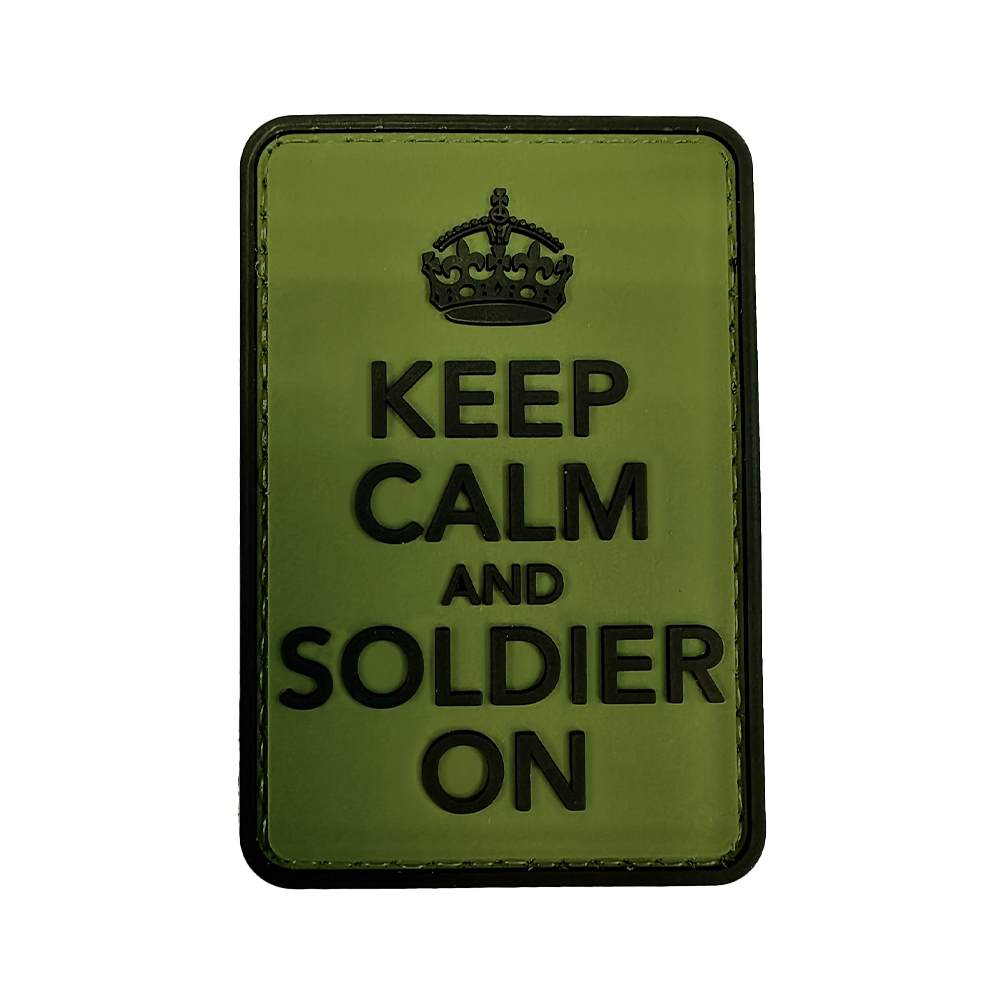 Patch PVC Keep Calm And Soldier On