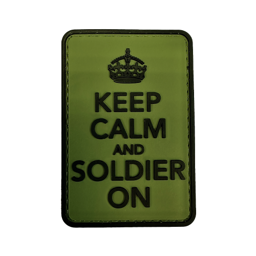 Patch PVC Keep Calm And Soldier On