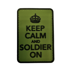 Patch PVC Keep Calm And Soldier On