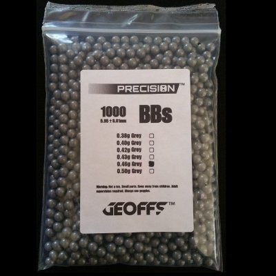 Geoffs Precision BBs 0,46g 1000 Grey invisible Stealth