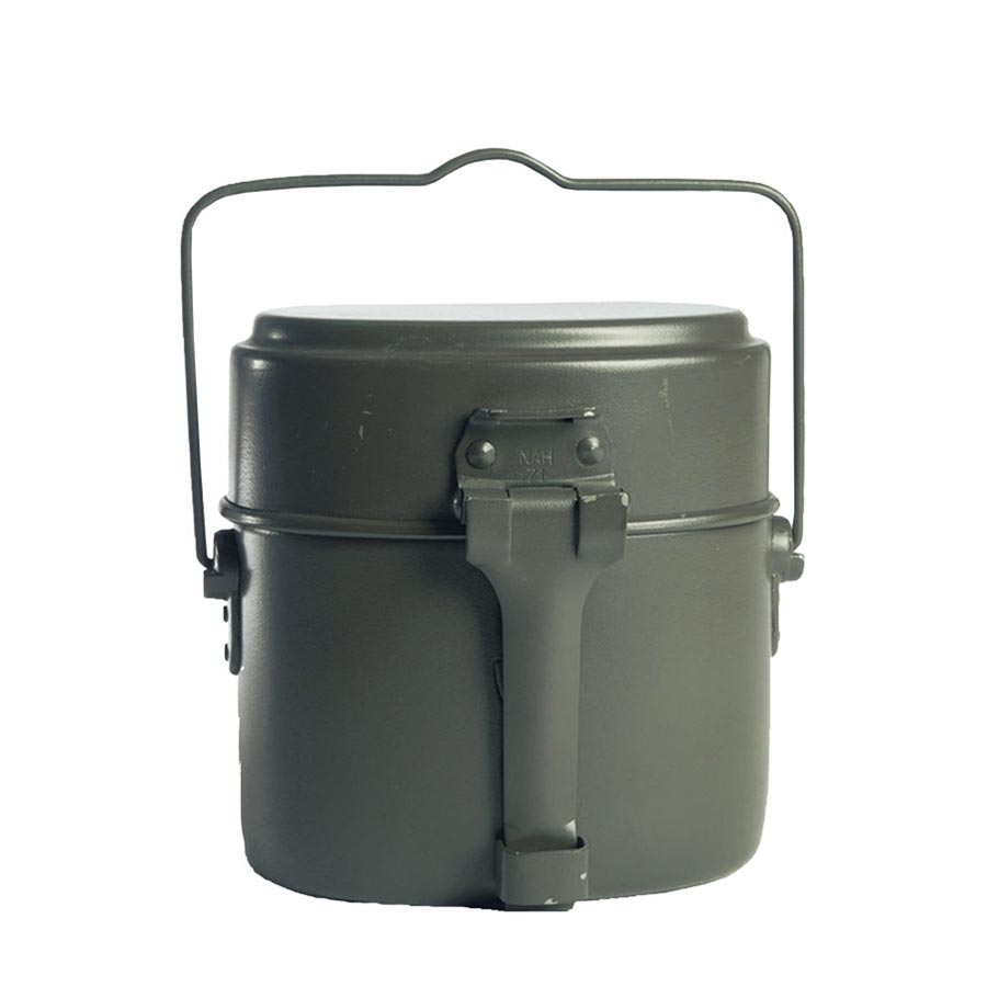 German Army Canteen Genuine Mess kit Camping Aluminium 3-delar