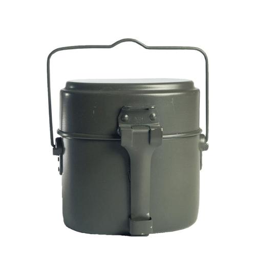 German Army Canteen Genuine Mess kit Camping Aluminium 3-delar