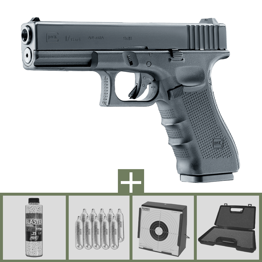 Umarex Glock 17 GEN4 CO2 6mm Airsoft Paket
