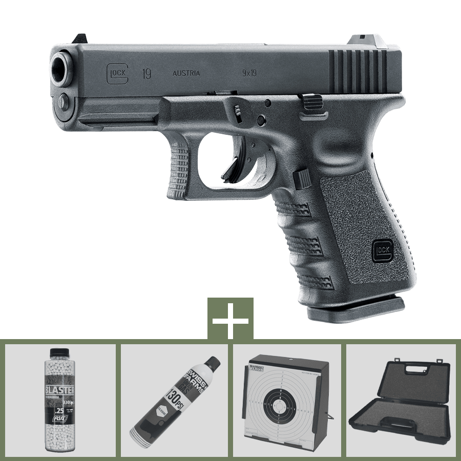 Umarex Glock 19 GBB Airsoft Pistol 6mm Paket