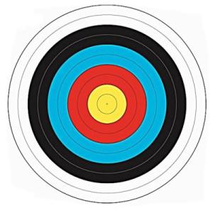 Haller Target Face FITA Tapet Måltavla 40cm 10-pack