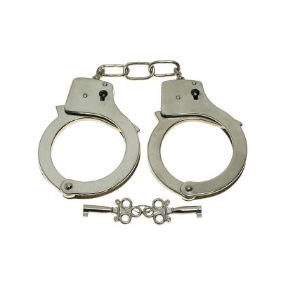 Handfängsel chrome med två nycklar