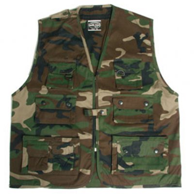Mil-Tec Jakt Fiske Fritidsväst Woodland