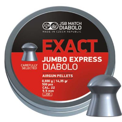 JSB Exact Jumbo Express Luftgevär Ammo 5,52mm - 0,930g