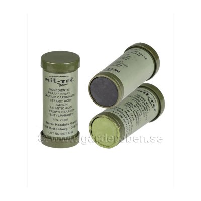 Mil-Tec Kamouflagestift Tvåsidigt Vattenfast Svart/Oliv