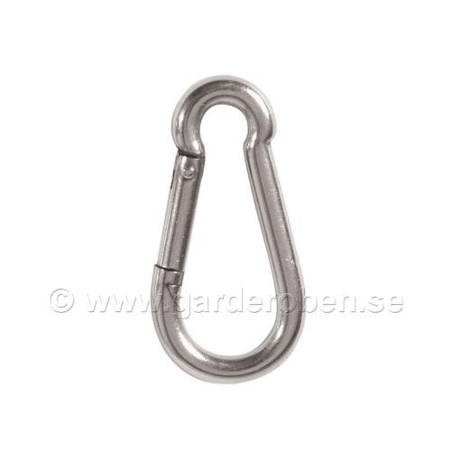 Karbinhake Rostfritt Stål 80mm