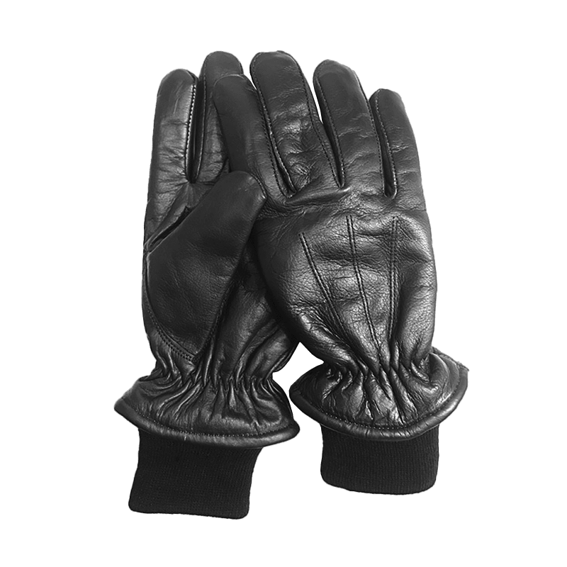 Varma läderhandskar fodrade