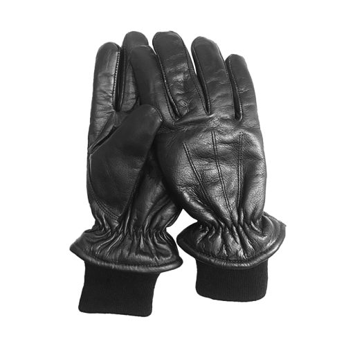 Varma läderhandskar fodrade