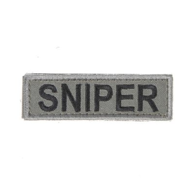 Liten Sniper Patch Kardborre 12 Grå