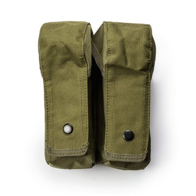 Magasinficka Pouch Dubbel AK47 Molle Quick load Kardborre Olivgrön