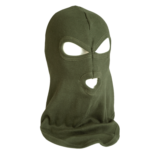 Balaclava 3-hålshuva Tunn Bomull