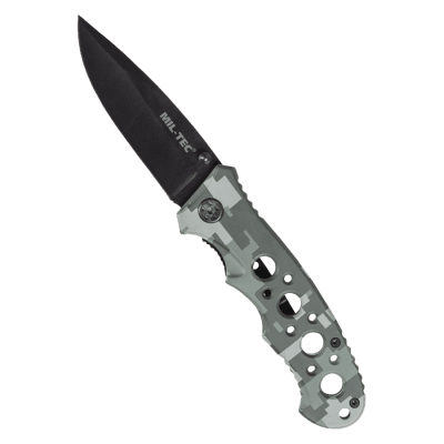 Mil-Tec Fällkniv Stainless steel Svart blad Digital Camo