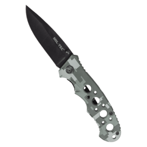 Mil-Tec Fällkniv Stainless steel Svart blad Digital Camo