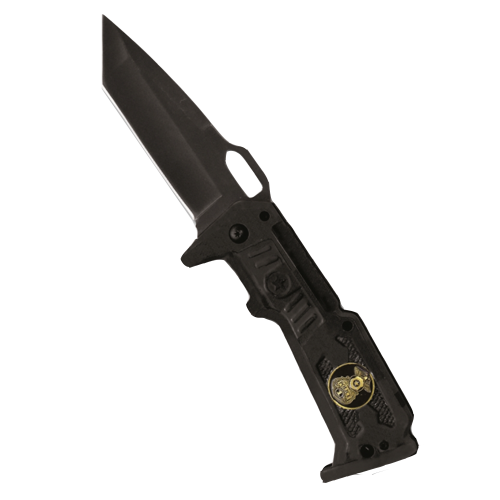 Mil-Tec Tysk Polis Tanto blad Svart Fällkniv