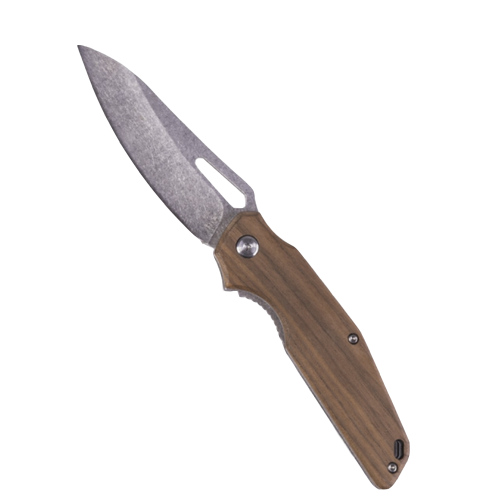 Mil-Tec Fällkniv i Trä med Stålblad