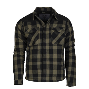 Mil-Tec Premium Lumberjacket Rutig Svart/Olivgrön