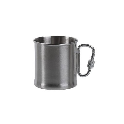 Mil-Tec Camping Stål Mugg Karbinhake 250ml