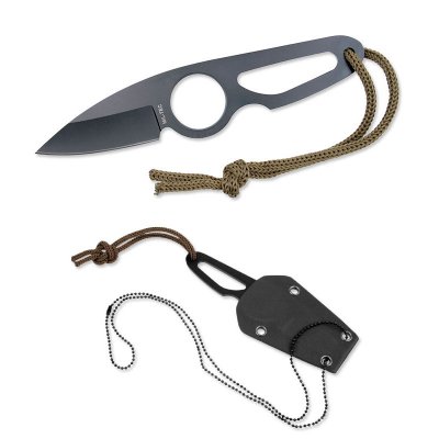Mil-Tec Nack Kniv Svart blad + Kydex fodral 16cm