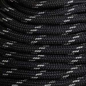 Paracord 30 meter Svart/Reflex