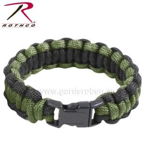 Rothco Paracord Armband Grön/Svart