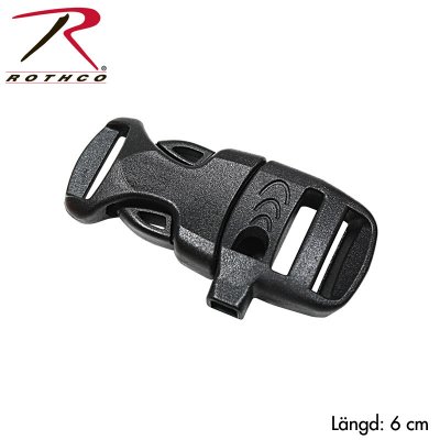 US Paracordlås med visselpipa 6 cm
