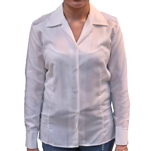 Pilot Uniform Långärmsskjorta Vit Dam - Storlek 46