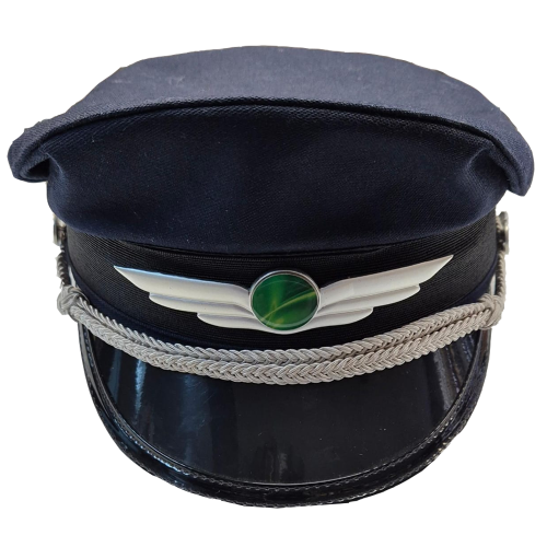 Pilotmössa med silvermärke