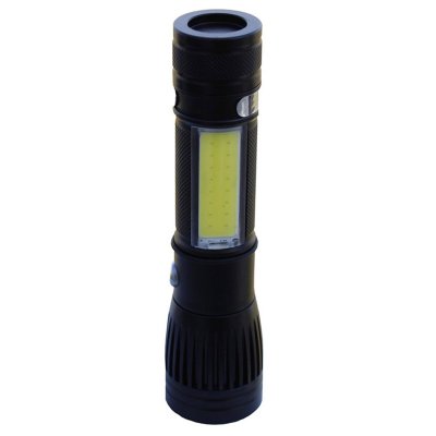 Uppladdningsbar ficklampa COB/ZOOM
