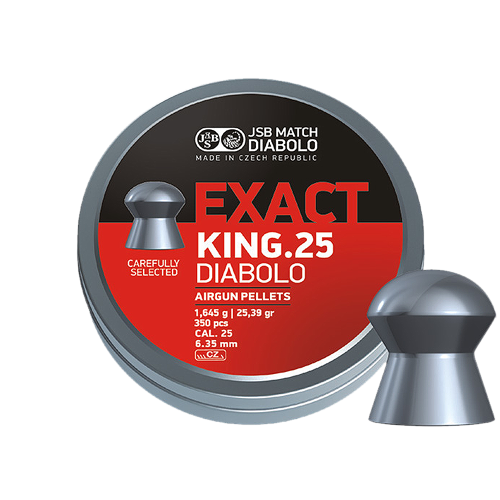 JSB Exact King Luftgevär Ammo 6,35mm 350-pack