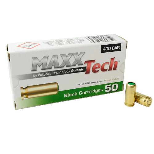 MAXXTech Blanka skott Brass cal. 9 mm P.A.K. 50-pack