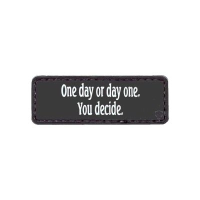 PVC Morale Patch Text