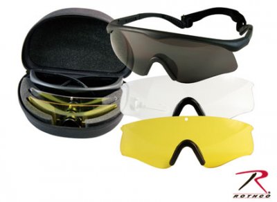 Rothco ANSI Certifierade Bytbara Sportglasögon Kit