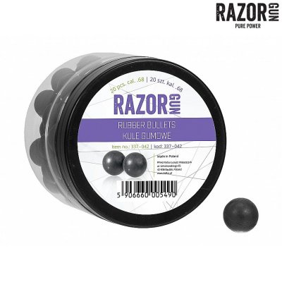 RazorGun Gummikulor Ammunition .68 20-pack