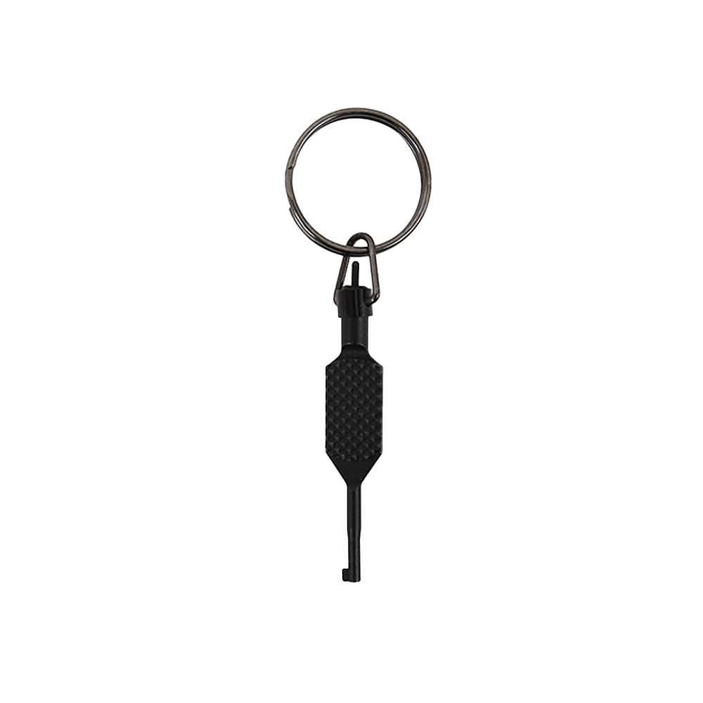 Rothco Handfängselnyckel Platt räfflad svivel med nyckelring