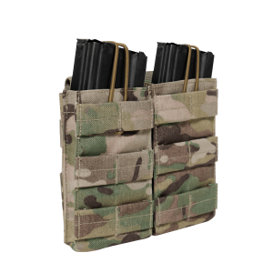 Double Mag Pouch MOLLE Open Top Multicam