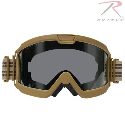 Rothco Goggles ANSI Ballistiska Militär OTG Smoke lins Coyote