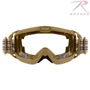 Rothco Goggles ANSI Ballistiska Militär OTG Klar lins Coyote