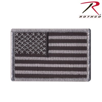 Rothco US Flagga Patch Svart/Silver