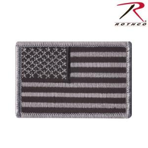 Rothco US Flagga Patch Svart/Silver