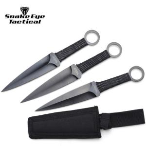 Snake Eye Naruto Kunai Kastknivar – 3-pack med fodral