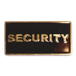 Security Bricka Emblem Metal Svart