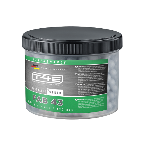T4E Fastball 43 Gummikulor 430-pack Anthracite