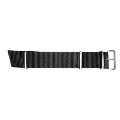 Traser Svart Natoband Klockarmband Satin spänne