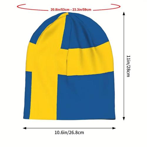 Sverige Flagga Beanie Mössa One size