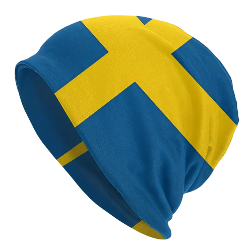 Sverige Flagga Beanie Mössa One size